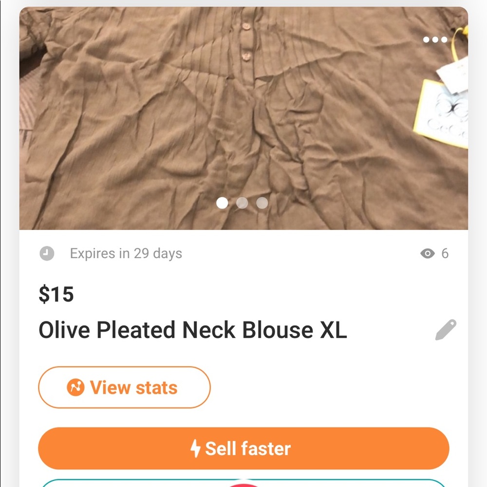 Olive Pleated Shirt